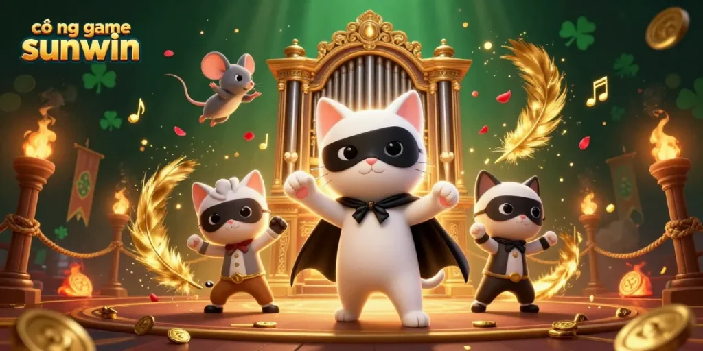 Experience thrilling gameplay at cổng game sunwin, showcasing vibrant characters and dynamic casino elements.